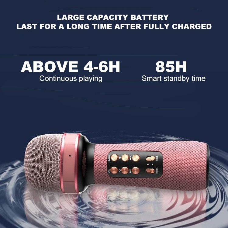 🥳2026 HOT SALE🥳💞50K+ SOLD! 🎤🎶 50% OFF! Wireless Bluetooth Karaoke Microphone – built-in sound card, 3D stereo surround. Sing anytime, doubles as a speaker. Perfect for garden parties & grandkids’ fun! 🏠✨