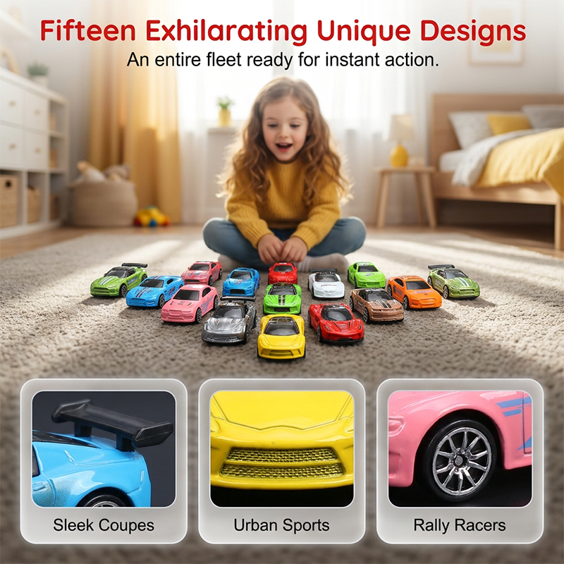 🥳2026 HOT SALE🥳💞50K+ SOLD! 🚗🛡️ Premium Diecast Car Set – zinc alloy body, chip-resistant paint. Smooth-rolling axles glide across floors & playmats. Sturdy enough for years of high-speed racing – not another throwaway toy! 🏎️✅