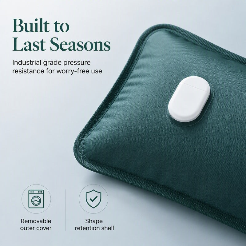 🥳2026 HOT SALE🥳💞50K+ SOLD! 🔥💚 Rechargeable Electric Hot Water Bag – smart auto-off, 6-layer PVC & flannel cover. Fast, safe warmth for aches & cold nights. 420W, 1300g, 27x19cm – cosy comfort all winter! 🛡️💪