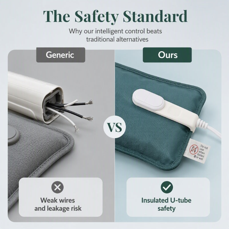 🥳2026 HOT SALE🥳💞50K+ SOLD! 🔥💚 Rechargeable Electric Hot Water Bag – smart auto-off, 6-layer PVC & flannel cover. Fast, safe warmth for aches & cold nights. 420W, 1300g, 27x19cm – cosy comfort all winter! 🛡️💪