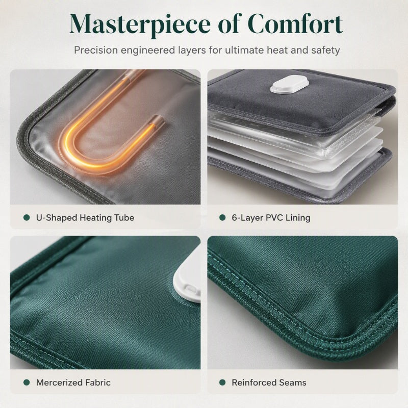 🥳2026 HOT SALE🥳💞50K+ SOLD! 🔥💚 Rechargeable Electric Hot Water Bag – smart auto-off, 6-layer PVC & flannel cover. Fast, safe warmth for aches & cold nights. 420W, 1300g, 27x19cm – cosy comfort all winter! 🛡️💪
