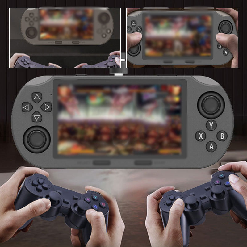 🥳2026 HOT SALE🥳💞50K+ SOLD! 🎮✨ SF3000 Handheld HD Gaming Console – 4.5" IPS screen, dual-core. Supports MAME, PS1, FC, SFC & GBC – relive retro classics! Also e-book, video player & emergency charger. 5-7h battery. Easy for all ages! 🔋💚