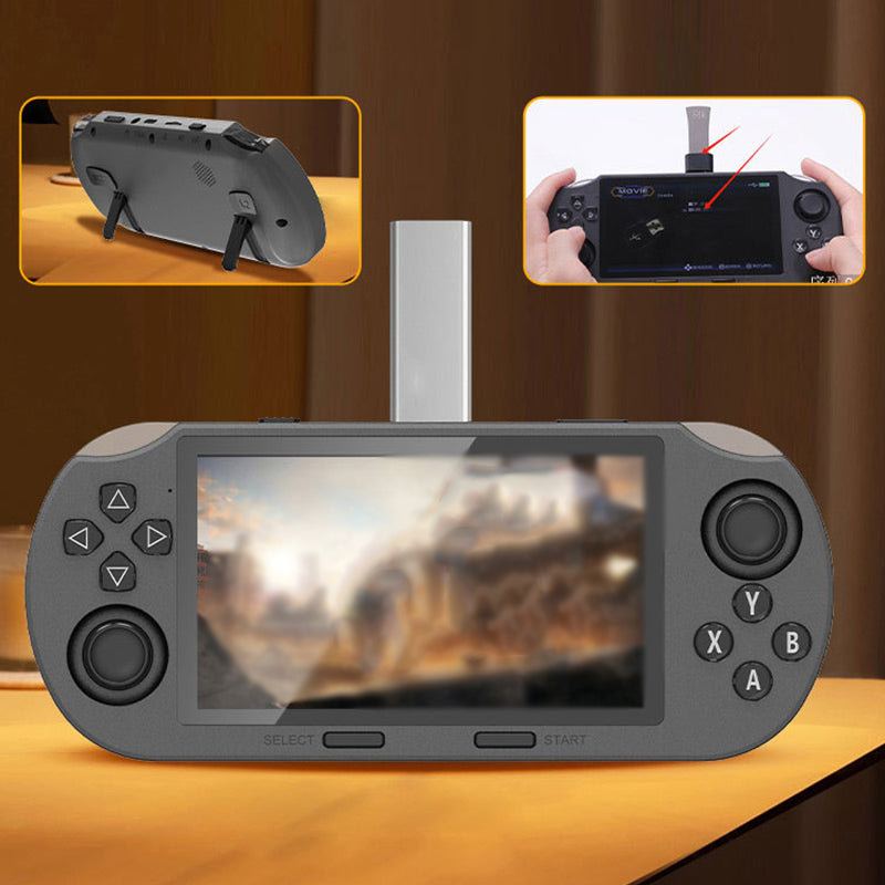 🥳2026 HOT SALE🥳💞50K+ SOLD! 🎮✨ SF3000 Handheld HD Gaming Console – 4.5" IPS screen, dual-core. Supports MAME, PS1, FC, SFC & GBC – relive retro classics! Also e-book, video player & emergency charger. 5-7h battery. Easy for all ages! 🔋💚