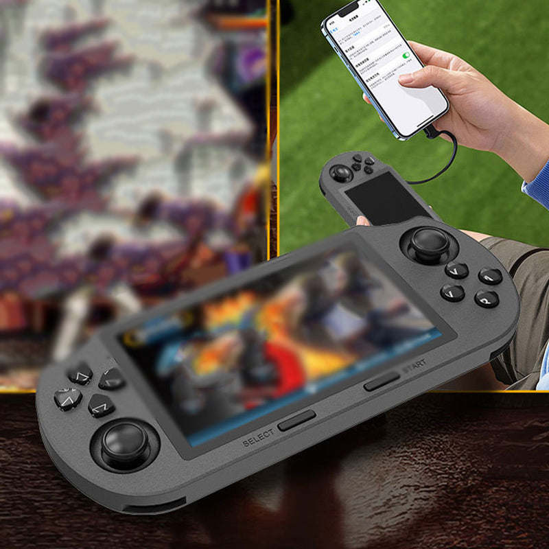🥳2026 HOT SALE🥳💞50K+ SOLD! 🎮✨ SF3000 Handheld HD Gaming Console – 4.5" IPS screen, dual-core. Supports MAME, PS1, FC, SFC & GBC – relive retro classics! Also e-book, video player & emergency charger. 5-7h battery. Easy for all ages! 🔋💚