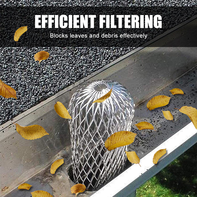 🥳2026 HOT SALE🥳💞50K+ SOLD! 🍂🏠 50% OFF! Gutter Downspout Guards – aluminum alloy mesh blocks leaves & debris, keeps gutters flowing. Easy install, no more clogs! 🛡️✅