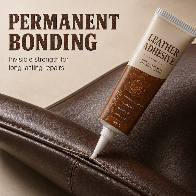 🥳2026 HOT SALE🥳💞50K+ SOLD! 🛋️🔧 Quick-Drying Leather Adhesive – industrial-strength bond repairs sofas, car seats & bags. Waterproof, flexible & transparent – no more cracks, no more replacement! 💪✨