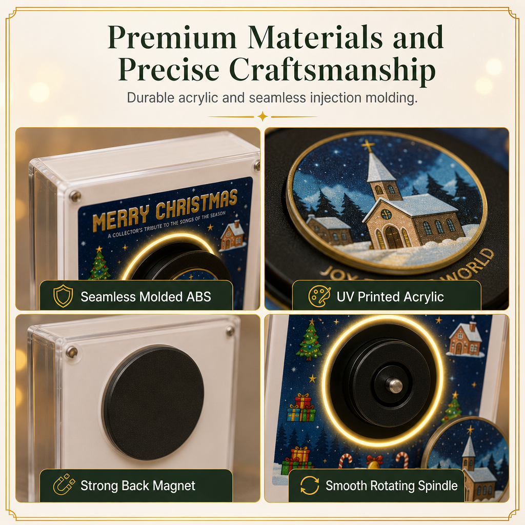 🥳2026 HOT SALE🥳💞50K+ SOLD! 🧲🎵 50% OFF! NFC Magnetic Fridge Music Box – tap to play, 360° rotating LED glow, 9 discs & 256MB storage. Turn your fridge into a cosy music corner! 💡✅