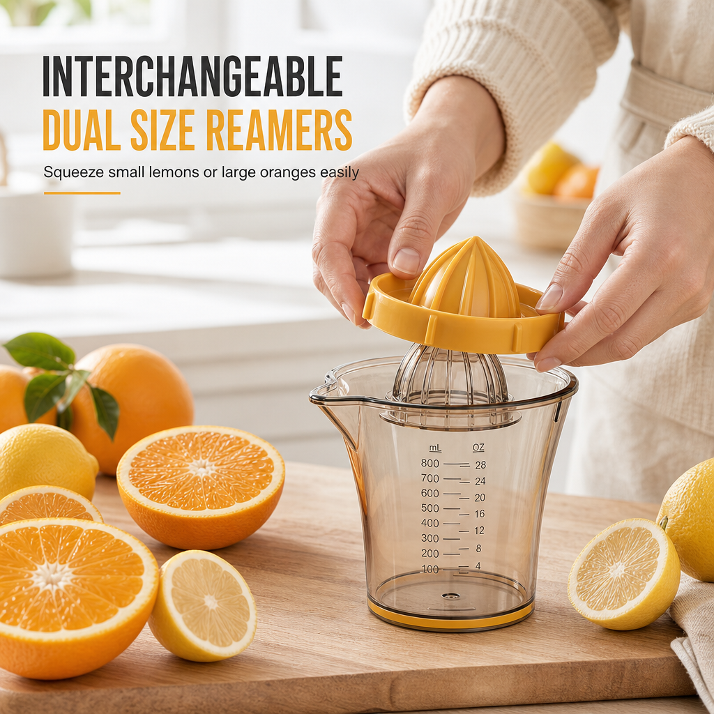 🥳2026 HOT SALE🥳💞50K+ SOLD! 🍊🛡️ Tired of wobbly juicers tipping over & wasting juice? Portable Manual Juicer – secure rubber base ring keeps cup steady, mess-free pouring spout. Squeeze fresh citrus without spills! 💪✨