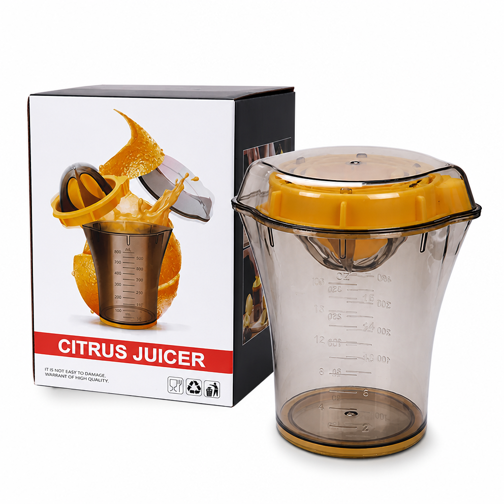 🥳2026 HOT SALE🥳💞50K+ SOLD! 🍊🛡️ Tired of wobbly juicers tipping over & wasting juice? Portable Manual Juicer – secure rubber base ring keeps cup steady, mess-free pouring spout. Squeeze fresh citrus without spills! 💪✨