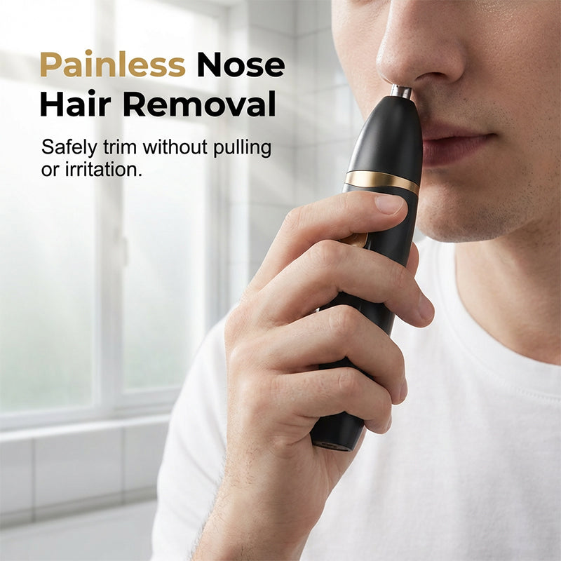 🥳2026 HOT SALE🥳💞50K+ SOLD! 👃✂️ LIMITED-TIME 50% OFF! 3-in-1 Grooming Kit – painless nose & ear hair trimmer with dual-edge blades. Also shaves & details – one tool for head-to-toe grooming! 🔋✨