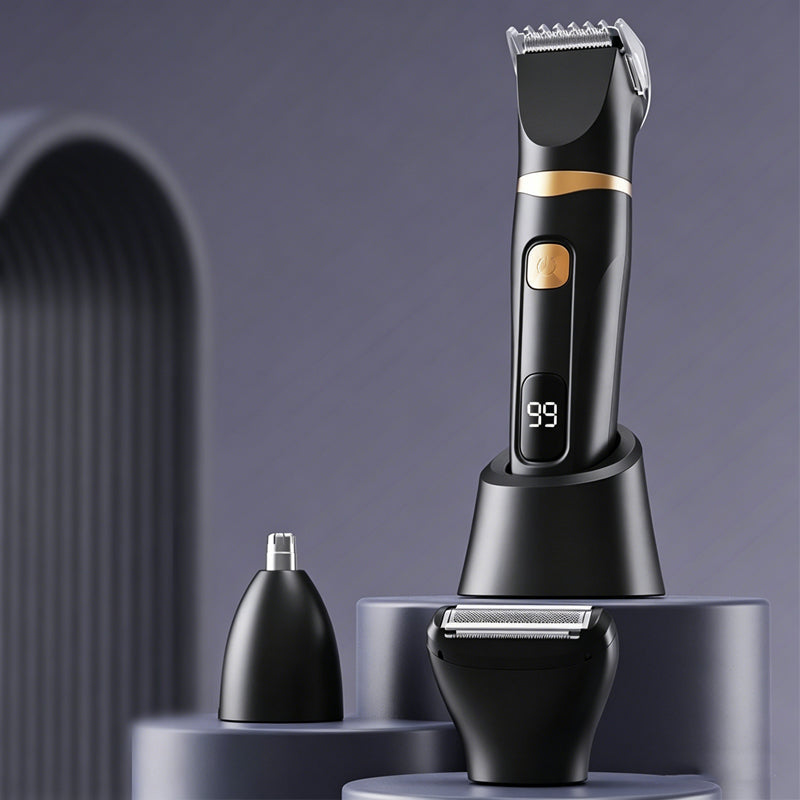 🥳2026 HOT SALE🥳💞50K+ SOLD! 👃✂️ LIMITED-TIME 50% OFF! 3-in-1 Grooming Kit – painless nose & ear hair trimmer with dual-edge blades. Also shaves & details – one tool for head-to-toe grooming! 🔋✨