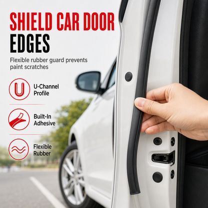 🥳2026 HOT SALE🥳💞50K+ SOLD! 🚗🛡️ Car Door Guard Strip – dual-layer impact shield protects door edges from parking scrapes & wall bumps. Universal fit, installs in minutes – no drills! 🔧✅
