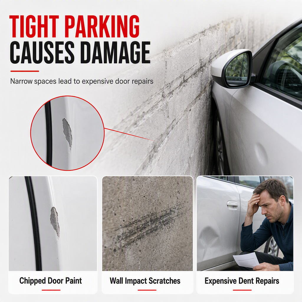 🥳2026 HOT SALE🥳💞50K+ SOLD! 🚗🛡️ Car Door Guard Strip – dual-layer impact shield protects door edges from parking scrapes & wall bumps. Universal fit, installs in minutes – no drills! 🔧✅