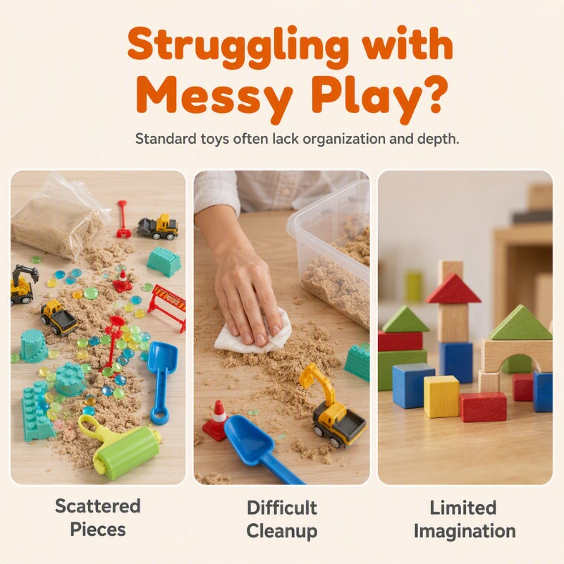 🥳2026 HOT SALE🥳💞50K+ SOLD! 🧸🌿 50% OFF! Kids Sensory Bin Sand Table Toy Set – Hands-On Play, Fine Motor Skills & Screen-Free Fun! 🛡️✨