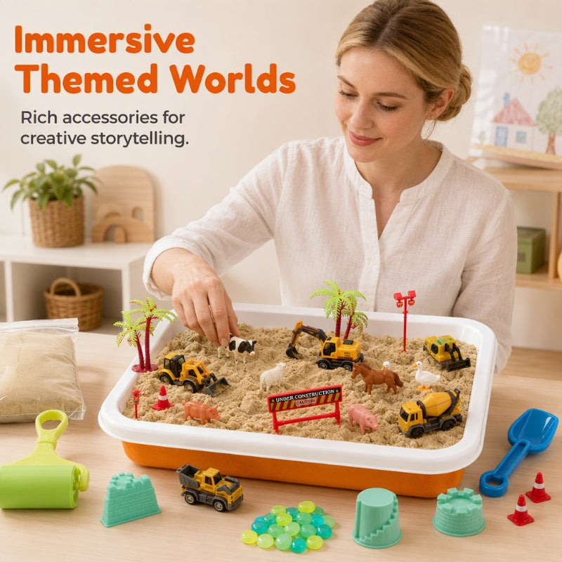 🥳2026 HOT SALE🥳💞50K+ SOLD! 🧸🌿 50% OFF! Kids Sensory Bin Sand Table Toy Set – Hands-On Play, Fine Motor Skills & Screen-Free Fun! 🛡️✨