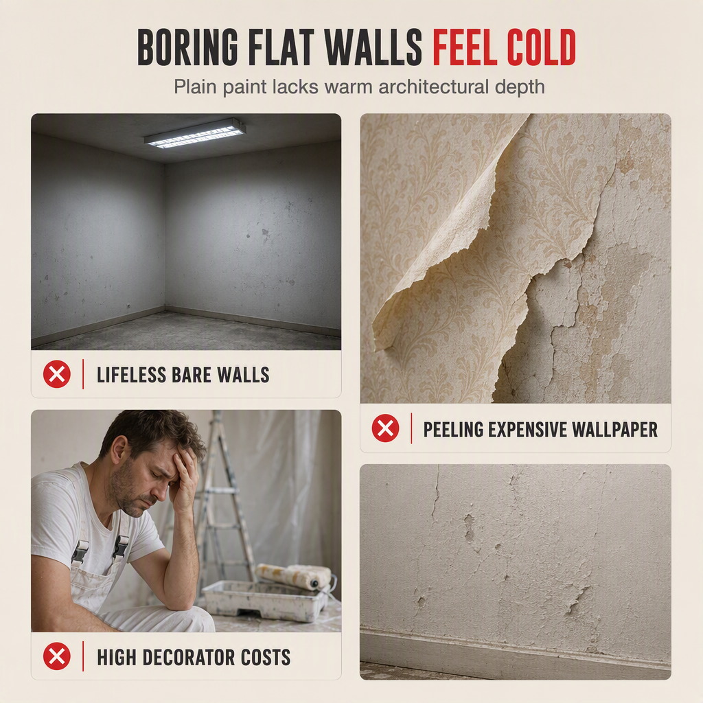 🥳2026 HOT SALE🥳💞50K+ SOLD! 🎨🪵 Embossing Roller – create wood grain walls easily, sturdy frame for even pressure. Washable & reusable, transform plain walls instantly! 🏠✨