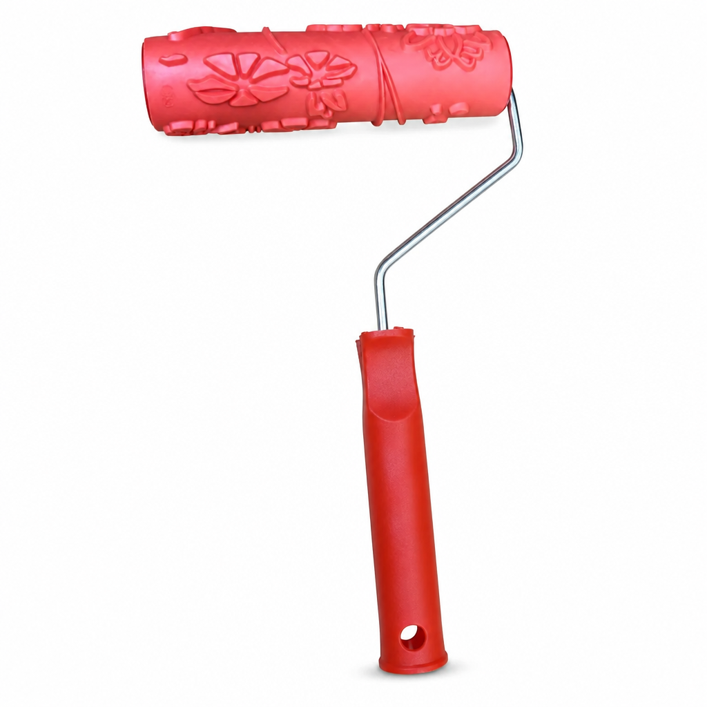 🥳2026 HOT SALE🥳💞50K+ SOLD! 🎨🪵 Embossing Roller – create wood grain walls easily, sturdy frame for even pressure. Washable & reusable, transform plain walls instantly! 🏠✨
