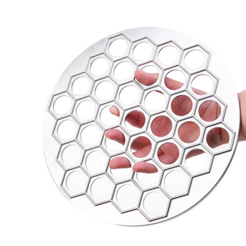 🥳2026 HOT SALE🥳💞50K+ SOLD! 🥟🛡️ Aluminum Dumpling Mold – 37 clear cavities shape perfect dumplings without hand strain. Sturdy support prevents deformation – no more broken dumplings! 🍽️✅