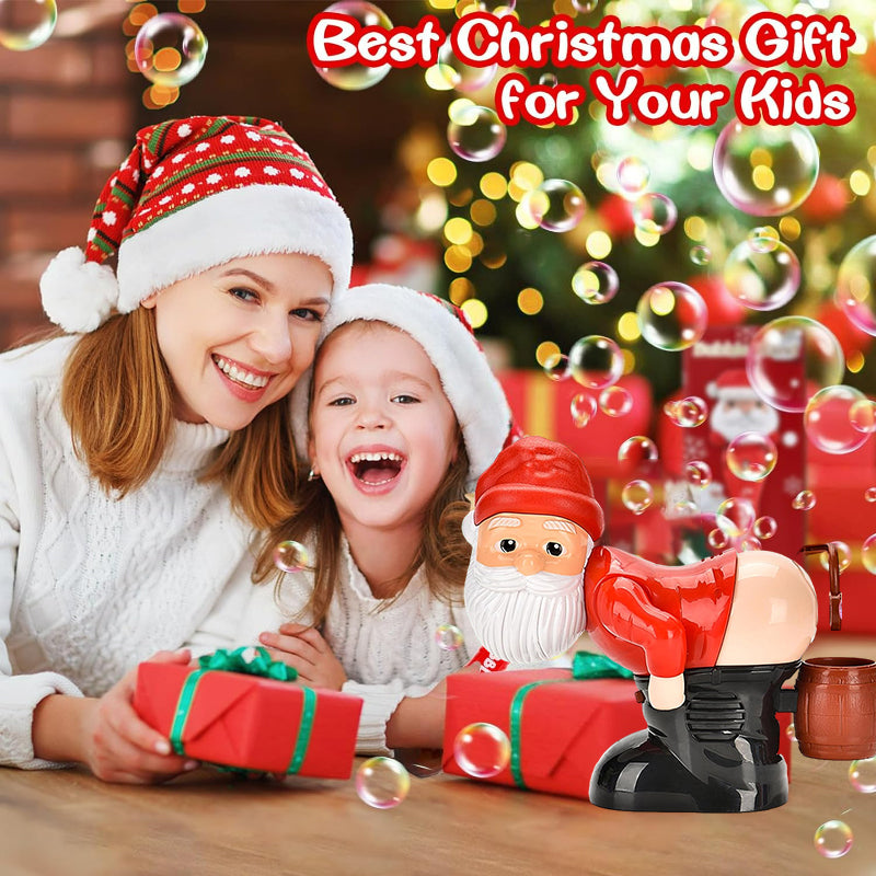 🥳2026 HOT SALE🥳💞50K+ SOLD! 🎅🎁 50% OFF! Santa Bubble Maker – one-click automatic bubbles with music & lights. Safe rounded edges, perfect Christmas gift for grandkids! 🫧✨