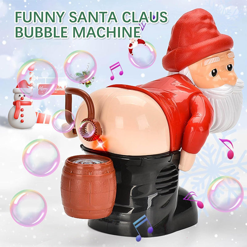 🥳2026 HOT SALE🥳💞50K+ SOLD! 🎅🎁 50% OFF! Santa Bubble Maker – one-click automatic bubbles with music & lights. Safe rounded edges, perfect Christmas gift for grandkids! 🫧✨