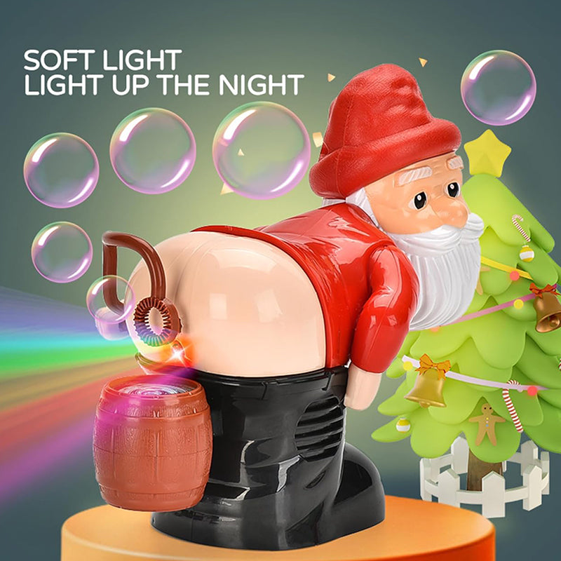 🥳2026 HOT SALE🥳💞50K+ SOLD! 🎅🎁 50% OFF! Santa Bubble Maker – one-click automatic bubbles with music & lights. Safe rounded edges, perfect Christmas gift for grandkids! 🫧✨