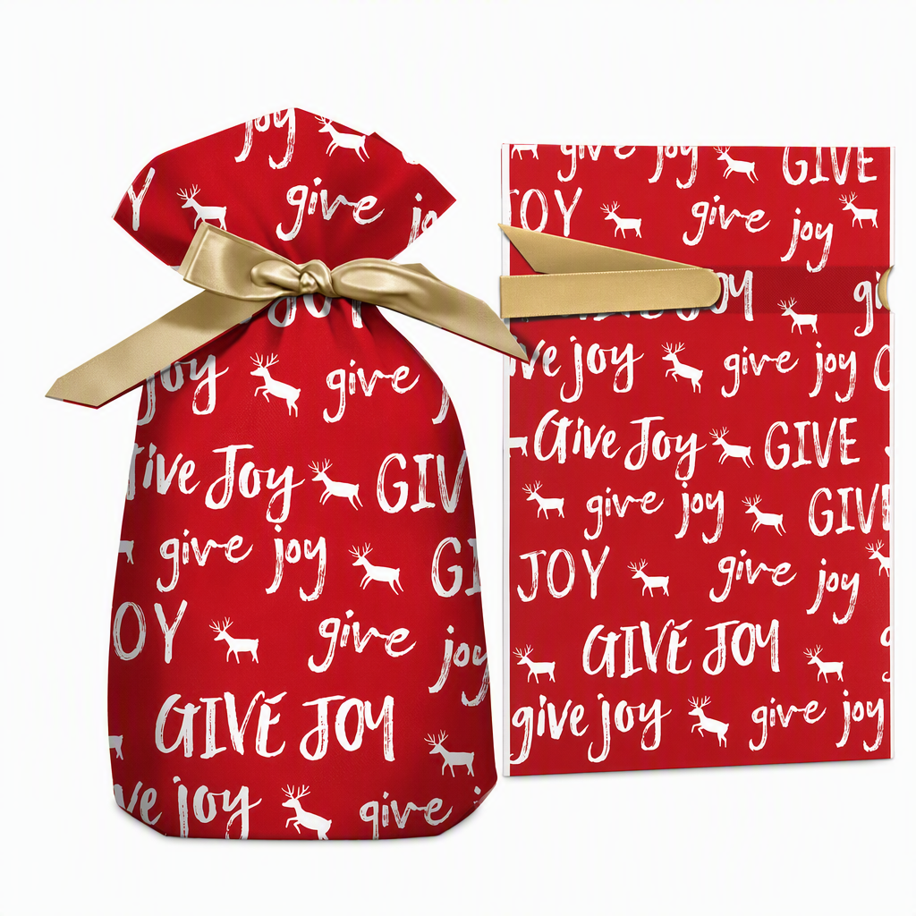 🥳2026 HOT SALE🥳💞50K+ SOLD! 🎄🎁 50% OFF! Christmas Drawstring Gift Bags with Ribbon (50 Pcs) – pull-and-tie, sturdy flat bottom, durable PEVA. Quick festive packaging! 🛡️✅