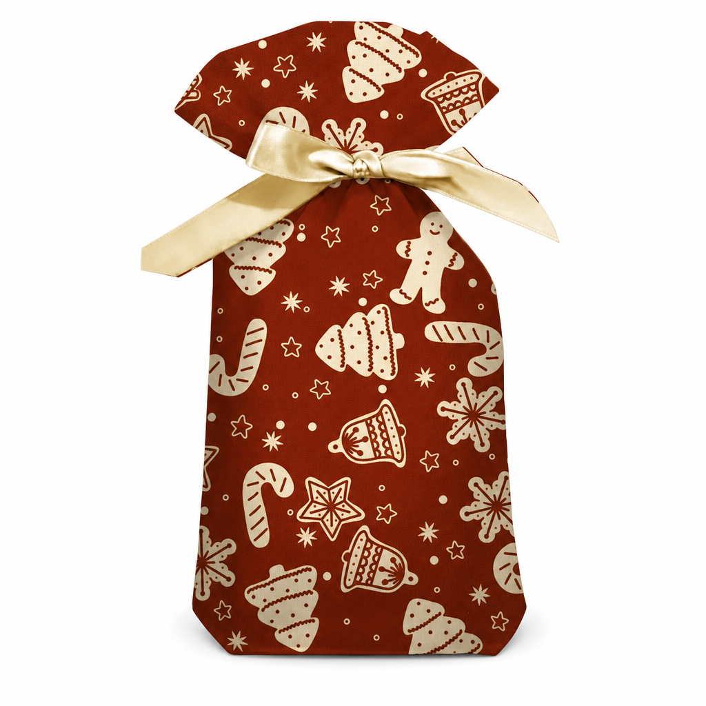 🥳2026 HOT SALE🥳💞50K+ SOLD! 🎄🎁 50% OFF! Christmas Drawstring Gift Bags with Ribbon (50 Pcs) – pull-and-tie, sturdy flat bottom, durable PEVA. Quick festive packaging! 🛡️✅