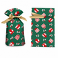 🥳2026 HOT SALE🥳💞50K+ SOLD! 🎄🎁 50% OFF! Christmas Drawstring Gift Bags with Ribbon (50 Pcs) – pull-and-tie, sturdy flat bottom, durable PEVA. Quick festive packaging! 🛡️✅