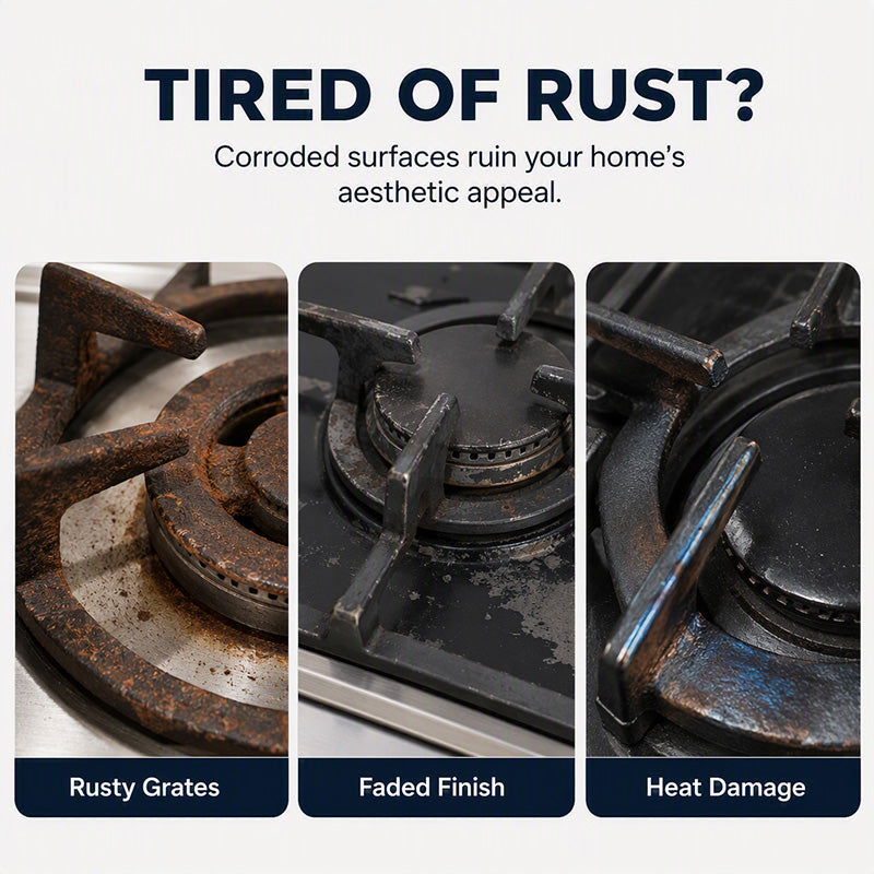 🥳2026 HOT SALE🥳💞50K+ SOLD! 🔥🖤 Cast Iron Stove Polish – restores rich black gloss, protects against rust & heat. Includes sponge – makes old stoves look new again! 🏠✨