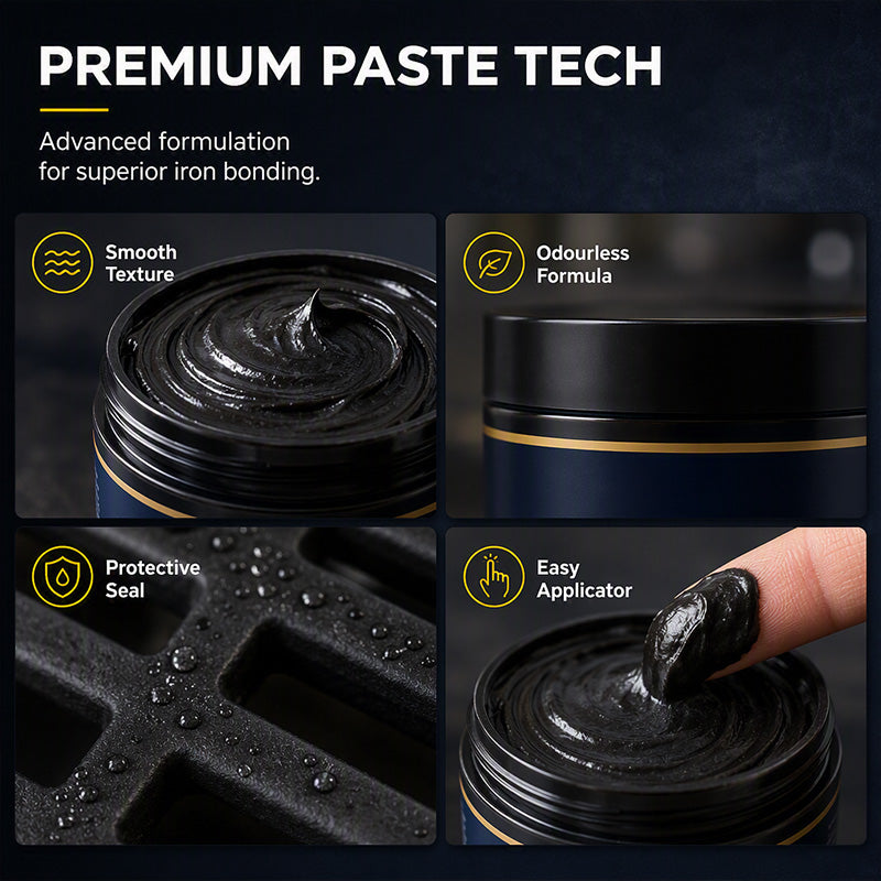 🥳2026 HOT SALE🥳💞50K+ SOLD! 🔥🖤 Cast Iron Stove Polish – restores rich black gloss, protects against rust & heat. Includes sponge – makes old stoves look new again! 🏠✨