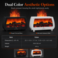 🥳2026 HOT SALE🥳💞50K+ SOLD! 🔥💨 50% OFF! Fireplace Flame Humidifier & Aromatherapy Diffuser – music sync lights, ultra quiet, auto shut-off. Cosy ambience for bedroom & office! 🌙✨