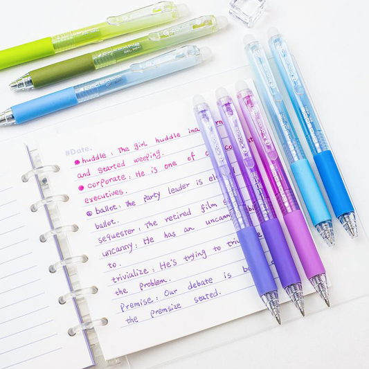 🥳2026 HOT SALE🥳💞50K+ SOLD! ✏️✨ Erasable Color Click Pens – heat-friction ink rubs away mistakes cleanly. 0.7mm smooth tip, no smudges – keep your puzzle books & notes neat! 🧩✅