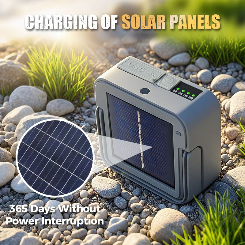🥳2026 HOT SALE🥳💞50K+ SOLD! ☀️🔋 Portable Solar Camping Light – 50W ultra-bright, 3 light modes, solar & Type-C charging. IPX4 waterproof, doubles as power bank. Magnetic + hook mount. Light up any adventure! 🏕️💪