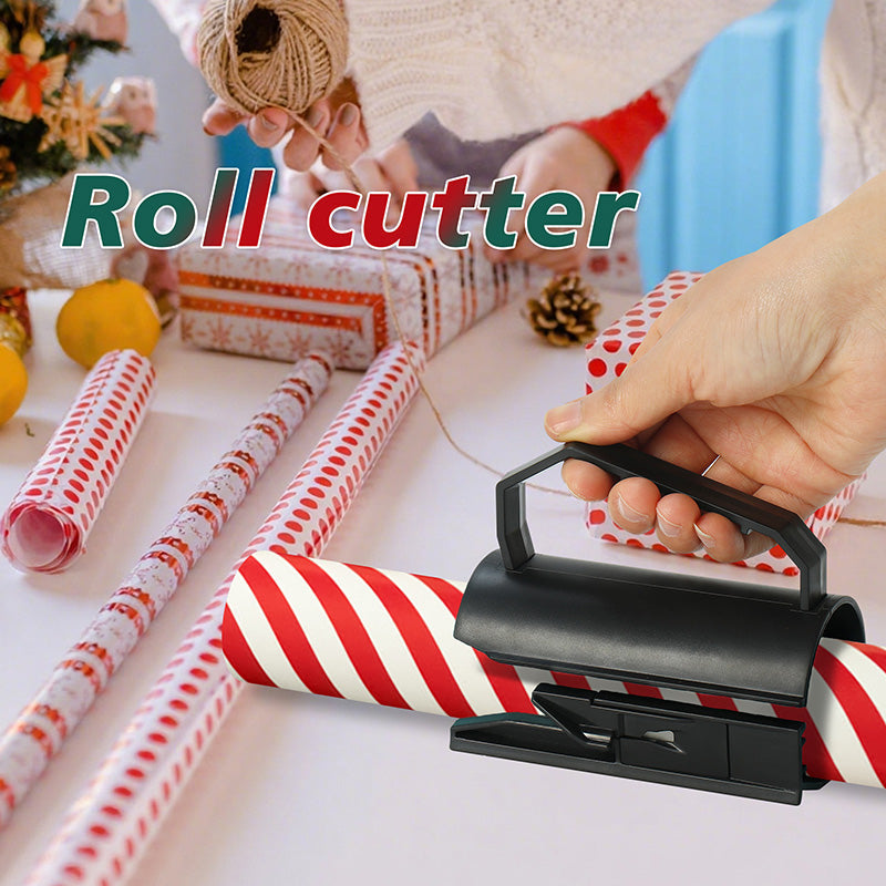 🥳2026 HOT SALE🥳💞50K+ SOLD! ✂️🎁 Wrapping Paper Cutter – hidden blade, ergonomic handle cuts clean & straight every time. No more jagged edges or hand strain – wrap gifts faster! 🎀✨