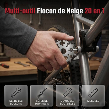 🥳2026 HOT SALE🥳💞50K+ SOLD! ❄️🔧 50% OFF! 20-in-1 Snowflake Multi-Tool – 20 tools in one pocket-sized design. Bottle opener, hex heads & screwdrivers. Steel, rust-resistant, keychain ready. Quick fixes anywhere! 🛡️💪