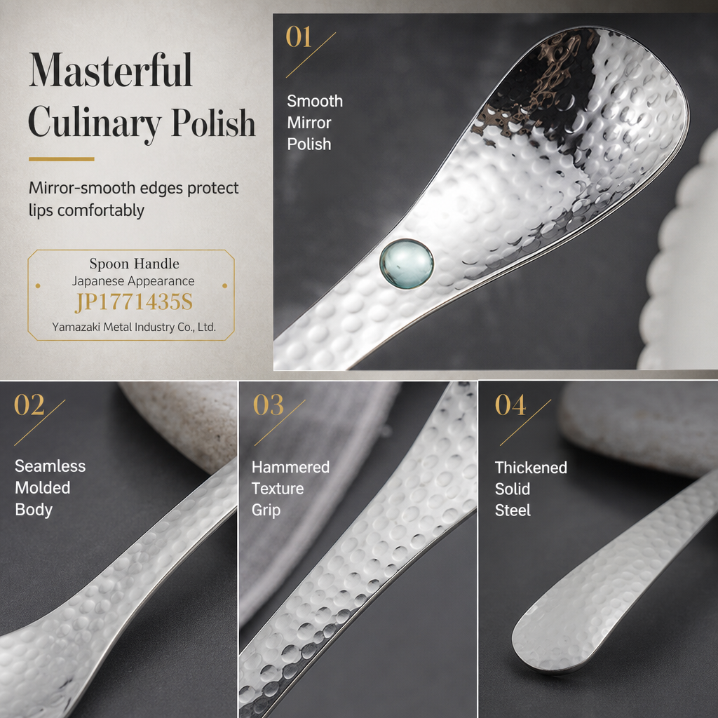 🥳2026 HOT SALE🥳💞50K+ SOLD! 🥄✨ BUY 1 GET 1 FREE! Hammered Dessert Spoon – Japanese elegance, ergonomic slip-free handle. Food-grade 304 steel, fingerprint-resistant. Dessert dining refined! 🍰💎