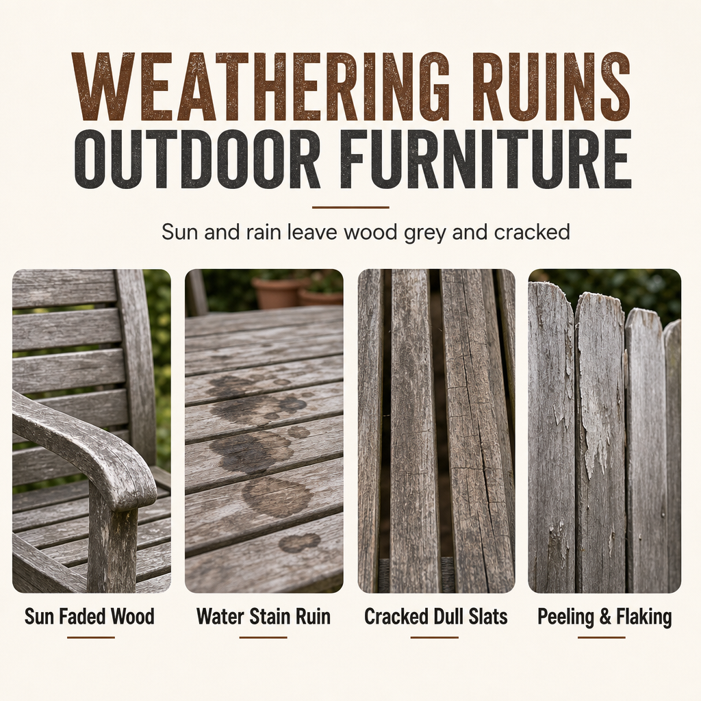 🥳2026 HOT SALE🥳💞50K+ SOLD! 🪵✨ 50% OFF! Brown Wood Touch-Up Spray – restores faded outdoor furniture, precision spray, waterproof & crack-free. Refresh your garden wood! 🛡️💪