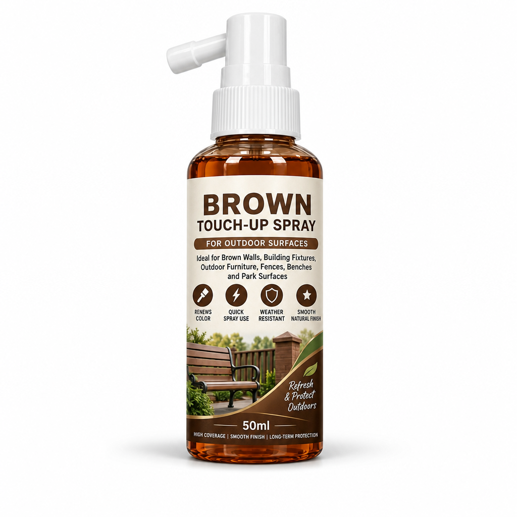🥳2026 HOT SALE🥳💞50K+ SOLD! 🪵✨ 50% OFF! Brown Wood Touch-Up Spray – restores faded outdoor furniture, precision spray, waterproof & crack-free. Refresh your garden wood! 🛡️💪