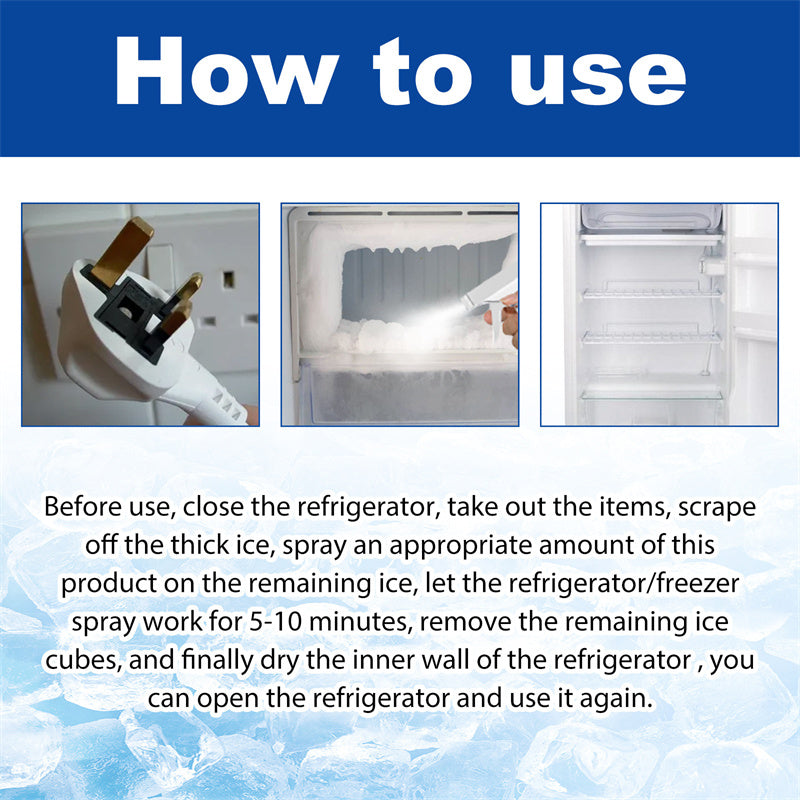 🥳2026 HOT SALE🥳💞50K+ SOLD! 🧊🚿 50% OFF! Fridge Freezer De-Icer Spray – rapid frost removal, no scraping. Safe, non-toxic & works on car windows too! 🛡️✅