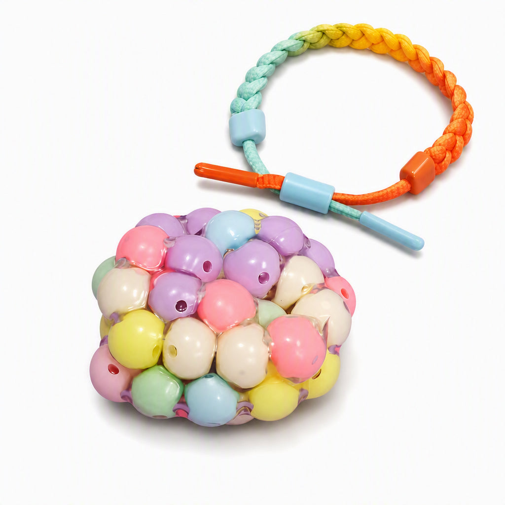 Aurora Colorful Beads Squishy Squeeze Ball