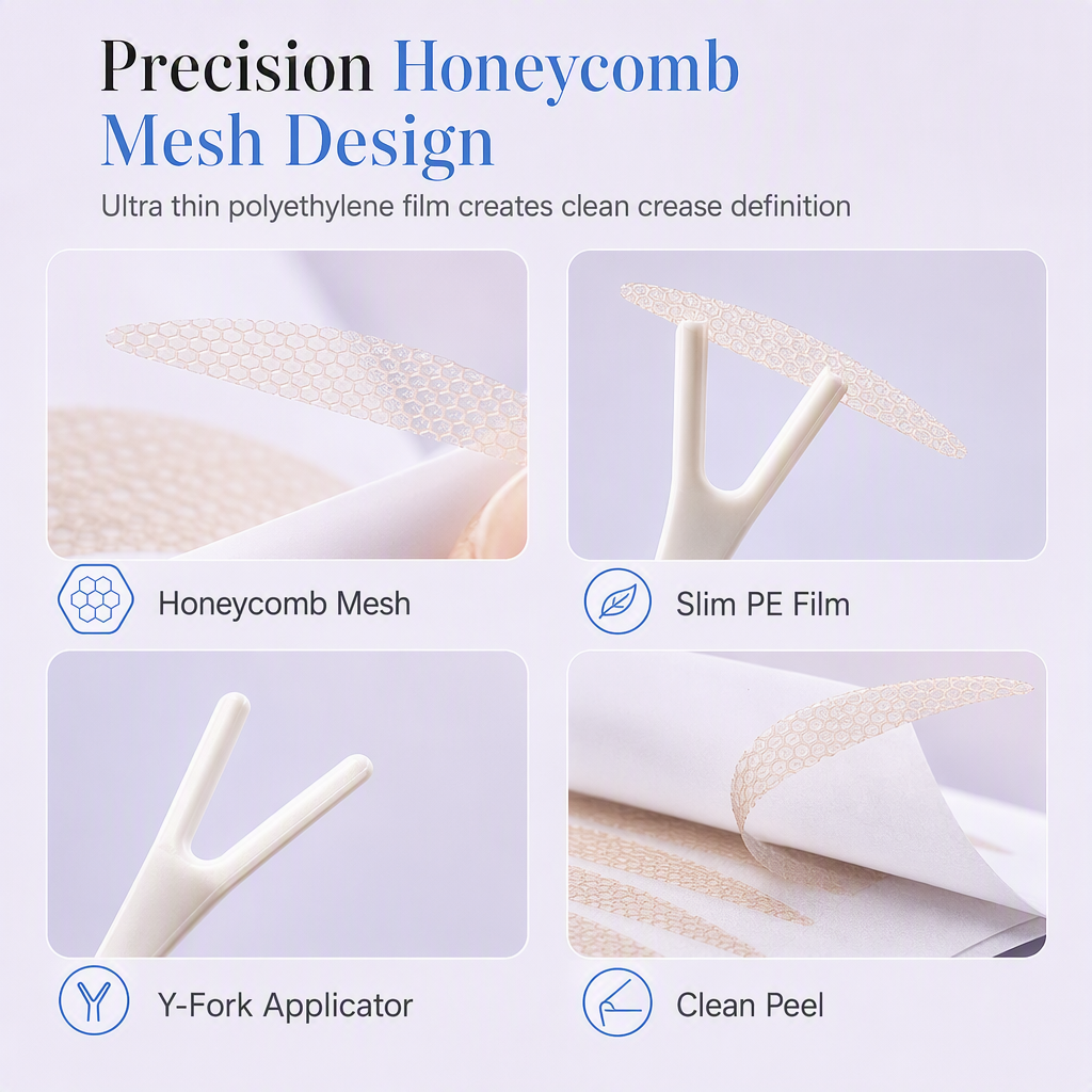 🥳2026 HOT SALE🥳💞50K+ SOLD! 👁️✨ Self-Adhesive Invisible Eyelid Tape – breathable matte mesh blends under makeup, lifts heavy lids naturally. 200pcs, 5 shapes, Y-tool included! 💖✅