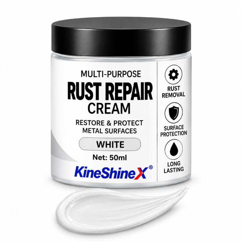 🥳2026 HOT SALE🥳💞50K+ SOLD! 🔧🛡️ 50% OFF! Multi-Purpose Rust Repair Cream – removes rust & protects metal, color-matched finish. For cars, gates & garden tools. 3-step easy fix! 🏠✅