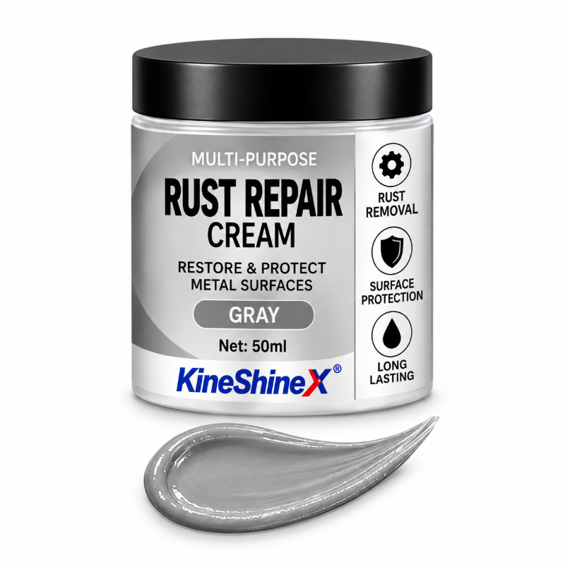 🥳2026 HOT SALE🥳💞50K+ SOLD! 🔧🛡️ 50% OFF! Multi-Purpose Rust Repair Cream – removes rust & protects metal, color-matched finish. For cars, gates & garden tools. 3-step easy fix! 🏠✅