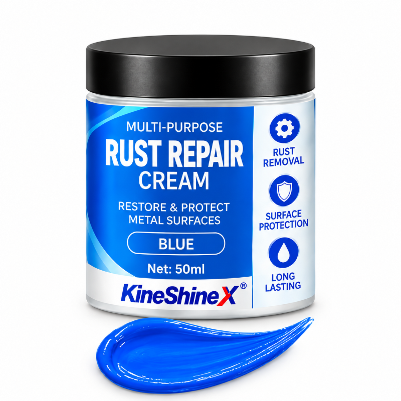 🥳2026 HOT SALE🥳💞50K+ SOLD! 🔧🛡️ 50% OFF! Multi-Purpose Rust Repair Cream – removes rust & protects metal, color-matched finish. For cars, gates & garden tools. 3-step easy fix! 🏠✅