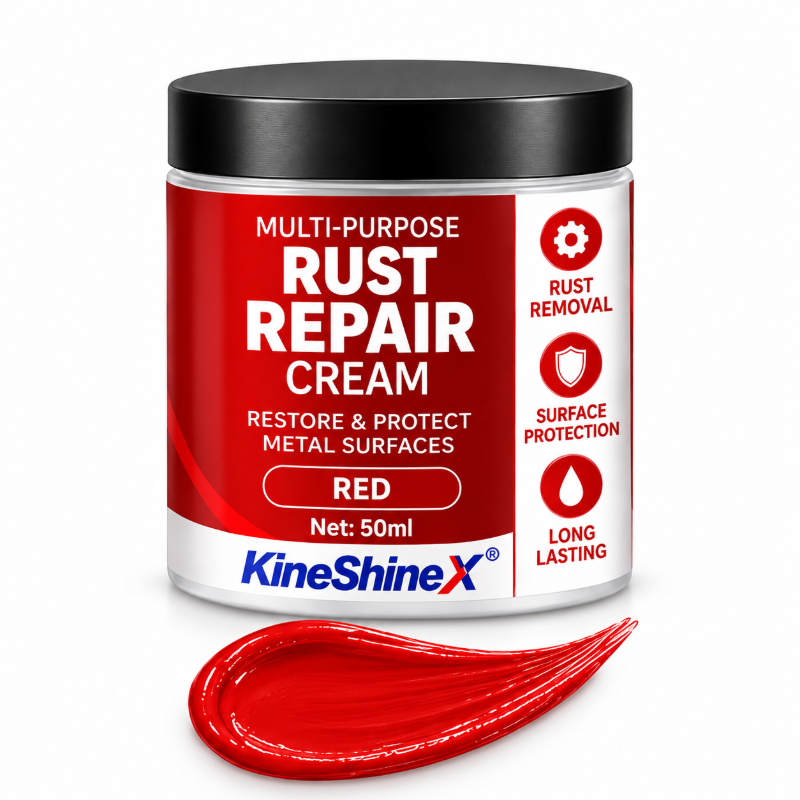 🥳2026 HOT SALE🥳💞50K+ SOLD! 🔧🛡️ 50% OFF! Multi-Purpose Rust Repair Cream – removes rust & protects metal, color-matched finish. For cars, gates & garden tools. 3-step easy fix! 🏠✅