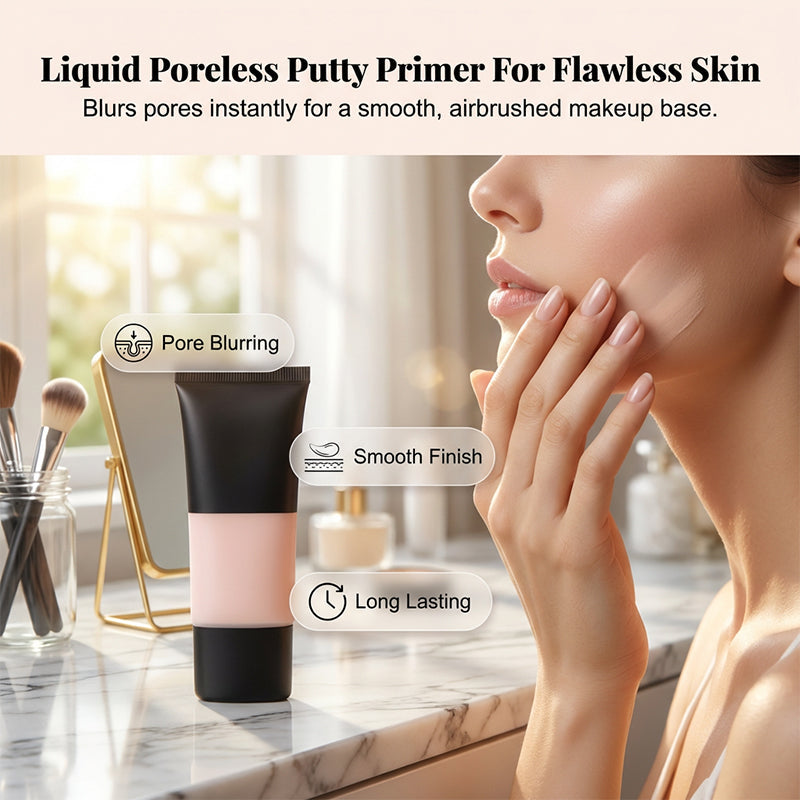 🥳2026 HOT SALE🥳💞50K+ SOLD! 💧✨ Liquid Poreless Putty Primer – blurs pores instantly with silky lightweight formula. Smooths skin for flawless foundation, no heavy paste feel! 🌸💖