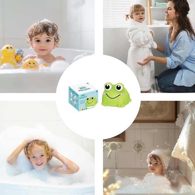 🥳2026 HOT SALE🥳💞50K+ SOLD! 🛁🐸 Light Up Baby Bath Toys – auto water spray & rainbow lights keep babies engaged. Turns tearful bath time into splashy fun – giggles guaranteed! 💡✨