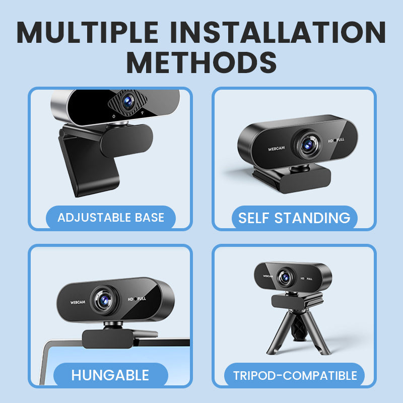 🥳2026 HOT SALE🥳💞50K+ SOLD! 📹✨ 1080P HD Webcam – autofocus & low-light boost for crystal-clear video calls. Plug & play USB, 120° wide angle, built-in mic. Easy setup, no drivers! 💻💚