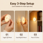 🥳2026 HOT SALE🥳💞50K+ SOLD! 🌙💡 Magnetic Motion Sensor Night Light – auto-on within 3-5m, soft eye-friendly glow. Wireless & rechargeable – safe midnight trips for elderly & kids! 🛡️✅