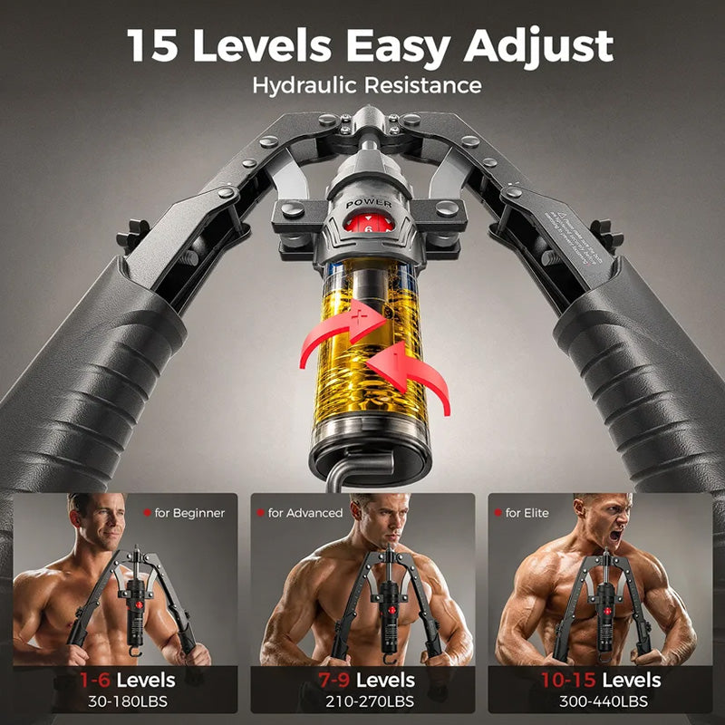 🥳2026 HOT SALE🥳💞50K+ SOLD! 💪🔧 50% OFF! Adjustable Hydraulic Arm Trainer – 10-200kg stepless resistance, smooth low-impact motion. Full-body home workout, no gym fees, joint-friendly. Build strength safely! 🛡️✅